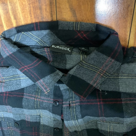 Burnside flannel men’s XL - Picture 3 of 3